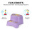 Tuffex Children's Step Stool Two-Step for Kids Multipurpose Footstool for Kitchen & Bath  - Purple 4
