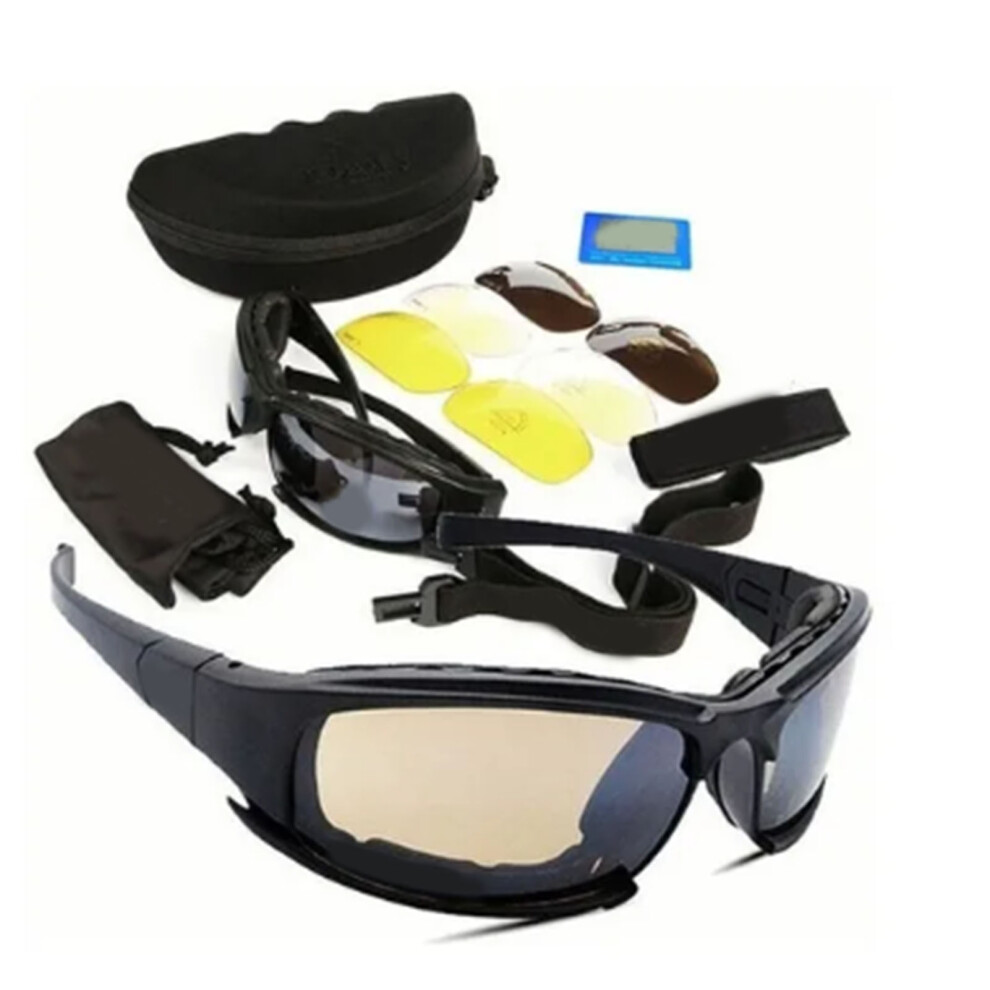 Windproof Impact-Resistant Motorcycle Goggles Uv400 Lightweight Pc Sunglasses 6901353832932