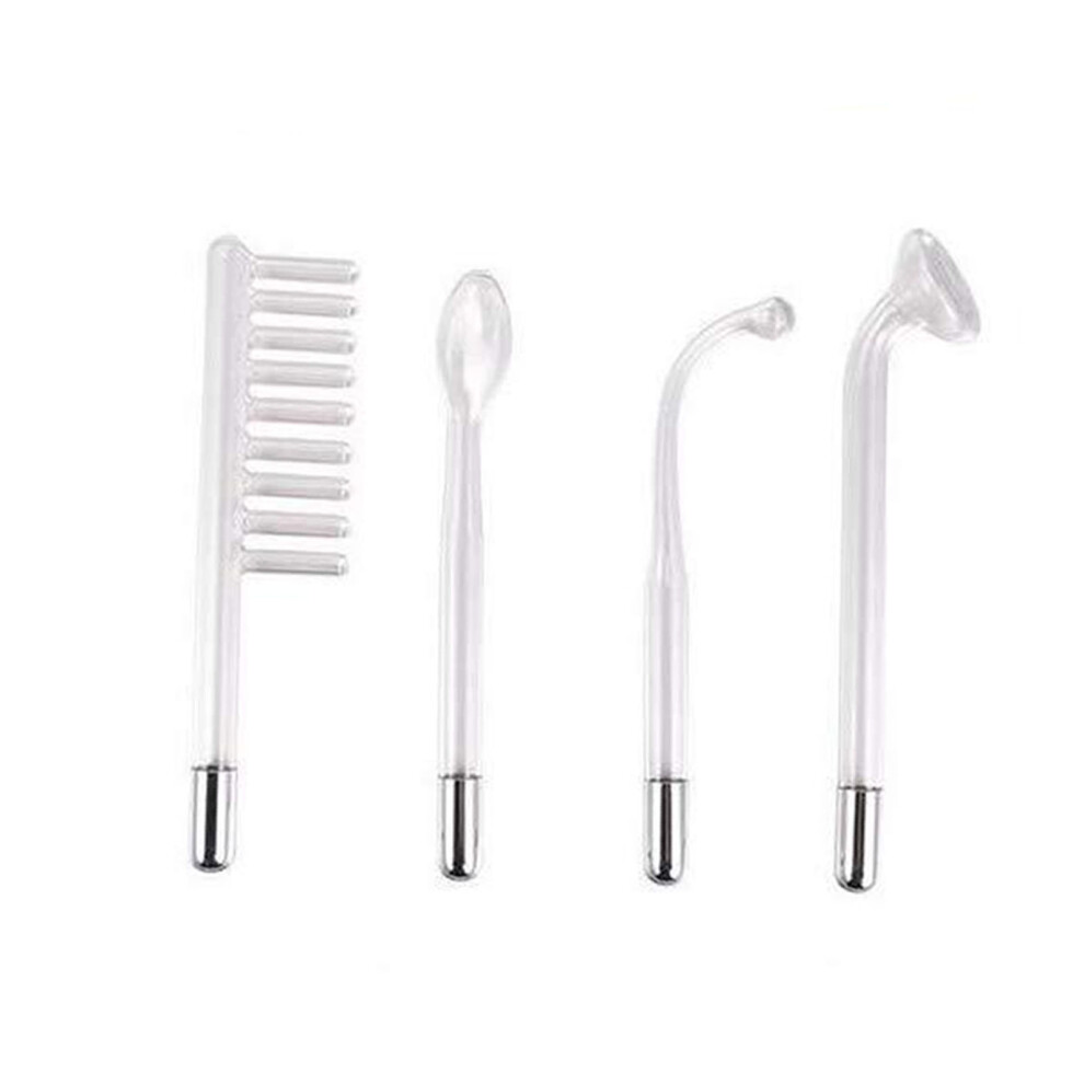 Skin Therapy Wand 4PCS High Frequency Comb Tube for Acne & Mite Treatment