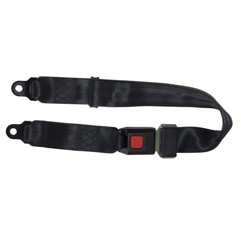 2Pcs Universal Adjustable Safety Belts For Car And Golf Cart Black 9361353833914