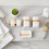 SQ Professional (Gold ) Durane Marbled Bathroom Set 4Pcs 7