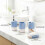 SQ Professional (Blue ) Durane Marbled Bathroom Set 4Pcs 3