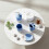 SQ Professional (Blue ) Durane Marbled Bathroom Set 4Pcs 4