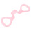 Pink Tpe Strength Training Stretch Belt with Handle for Exercise 1