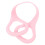 Pink Tpe Strength Training Stretch Belt with Handle for Exercise 7