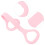Pink Tpe Strength Training Stretch Belt with Handle for Exercise 4