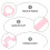 Pink Tpe Strength Training Stretch Belt with Handle for Exercise 10