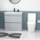NES Home Nes Home 800mm Matte Grey Handleless Drawers Basin Vanity Close Coupled Toilet 2