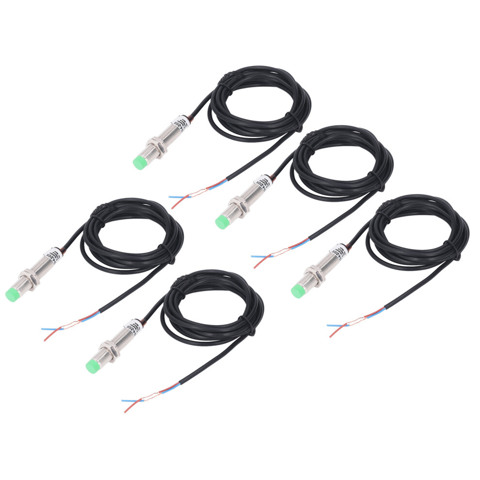 5Pcs M12 Inductive Proximity Switch 2-Wire Nc Sensor 150Hz Dc10-36V 9451353834964