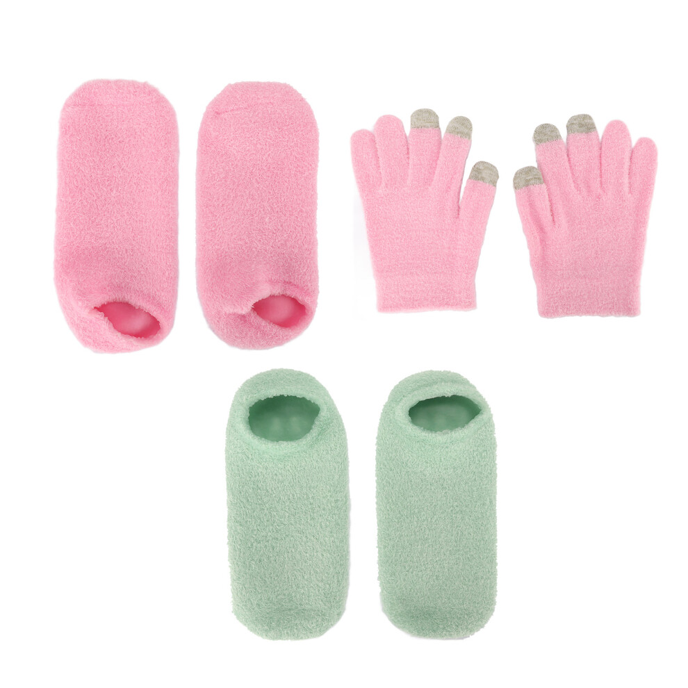 Touchscreen Moisturizing Gel Socks & Gloves for Dry Cracked Skin