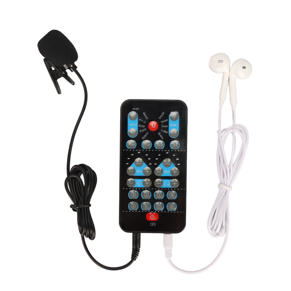 Multifunctional Voice Changer For Phone & Pc - 8 Sound Effects Black 7621353836226