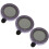 3Pcs Scratch-Resistant Purple Camera Lens Protector with Rhinestones 1