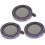 3Pcs Scratch-Resistant Purple Camera Lens Protector with Rhinestones 3