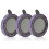 3Pcs Scratch-Resistant Purple Camera Lens Protector with Rhinestones 2