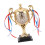 Retro Trophy Clock, Gold, 8.5x8.5cm Base, 21cm Tall 5