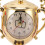 Retro Trophy Clock, Gold, 8.5x8.5cm Base, 21cm Tall 2