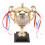 Retro Trophy Clock, Gold, 8.5x8.5cm Base, 21cm Tall 7