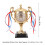 Retro Trophy Clock, Gold, 8.5x8.5cm Base, 21cm Tall 6