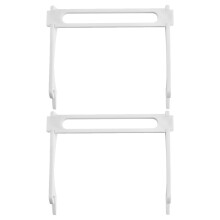 2 Stuks Beugel Voor Uitgebreide Lade 20,20x16,80x3,00 Cm Wit