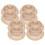 Multi Function Meubelonderleggers Lichtbruin 8 Stuks 7