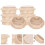 Multi Function Meubelonderleggers Lichtbruin 8 Stuks 5
