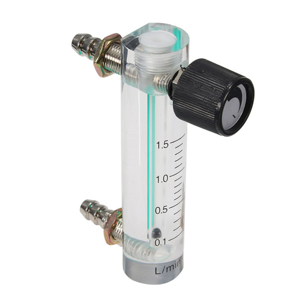 0-1.5Lpm Oxygen Air Gas Flowmeter Lzb-6M With Connector- White 7754000147793