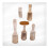 Holz Teelöffel 5 11,00x2,80x2,50 Cm 5