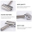 Non-Stick Stainless Steel Rolling Pin Silver Kitchen Dough Roller 9