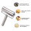 Non-Stick Stainless Steel Rolling Pin Silver Kitchen Dough Roller 11