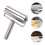 Non-Stick Stainless Steel Rolling Pin Silver Kitchen Dough Roller 4