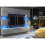 Creative Furniture Panorama Wall TV Unit - White & Grey with Gloss Doors and LED Lights 4