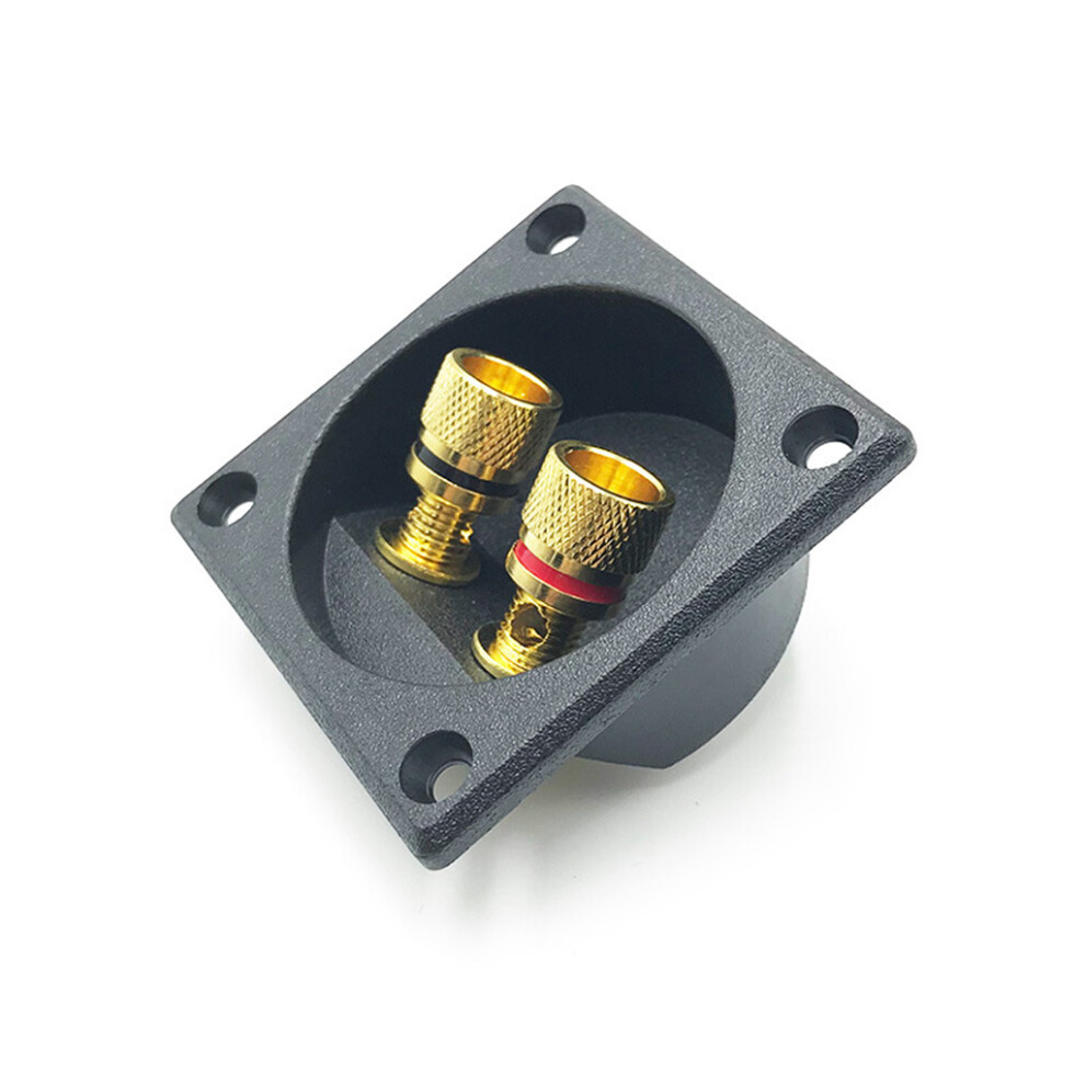 2Way Speaker Box Terminals Binding Post Cup 57X57mm Wp227- Black 7732000137136