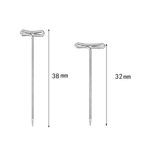 170 Einfache Metall T-Stifte Für Perückenmodell 1