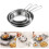 3Pcs Camping Frying Pans Convenient Folding Handle Stainless 2
