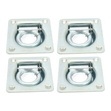 Compact 4PCS 2000lb Recessed Tie Down Rings for Trailer Anchors