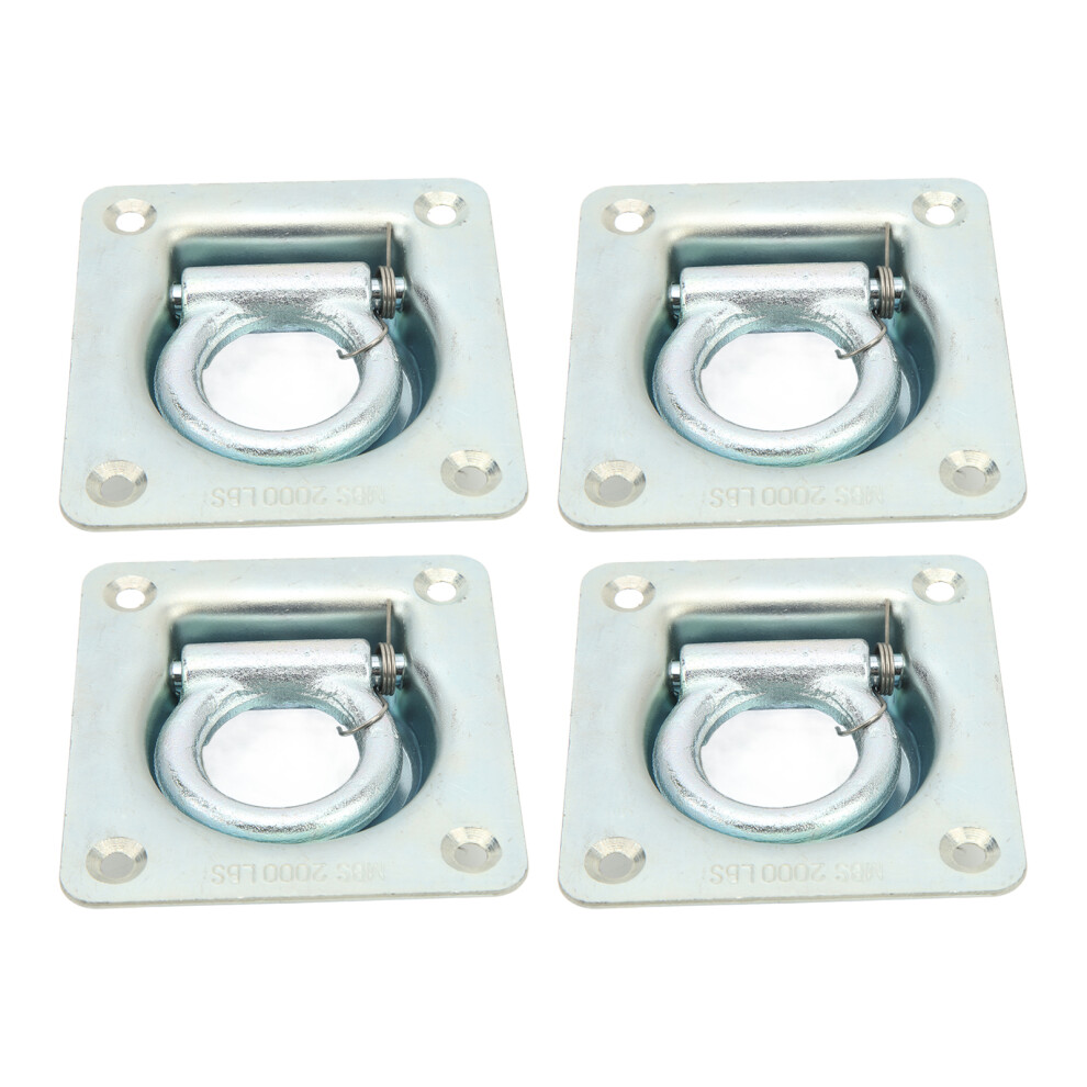 Compact 4Pcs 2000Lb Recessed Tie Down Rings For Trailer Anchors 8701353845677