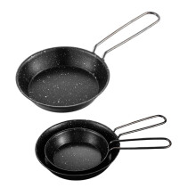 3Pcs Nonstick Outdoor Cooking Pans Portable Frying Pans with