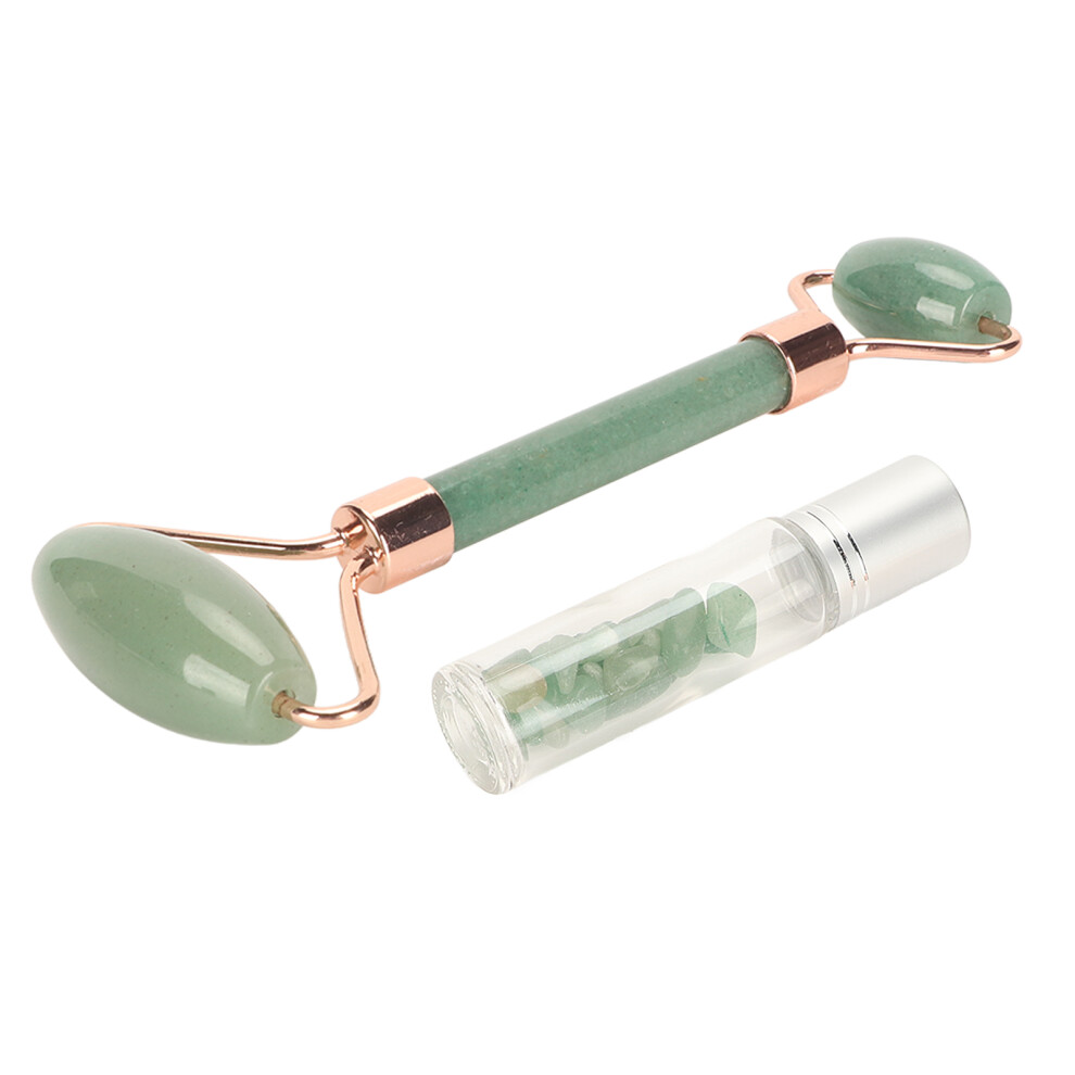 Dual Head Jadestone Face Roller for Wrinkles & Lymphatic Drainage
