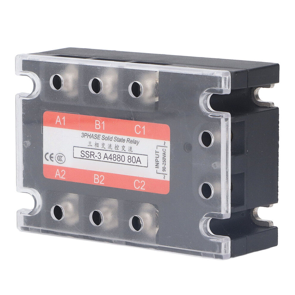 80A 3 Phase Solid State Relay 600V Ac Ssr Module With Peaking Voltage 480V 9361353847829