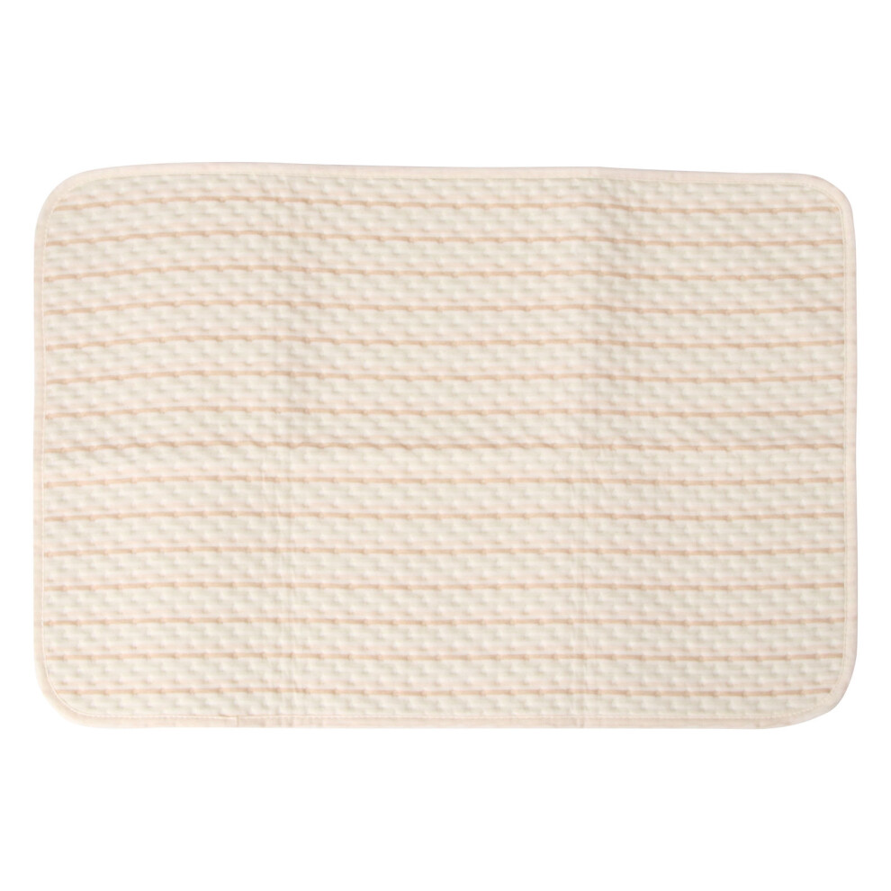1Pc Infant Breathable Waterproof Baby Pad Washable Diaper Mat Beige Artibetter