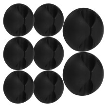 8 Kabelmanagement Clips Kopfhörerkabel Organizer Schwarz