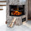 Holzscheite Lagerkorb Metall Drahtkorb Mit Griff Tragekorb 4