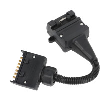 Trailer Adapter 7 Pin Flat Male to 12 Pin Flat Female for Caravans and Trailers