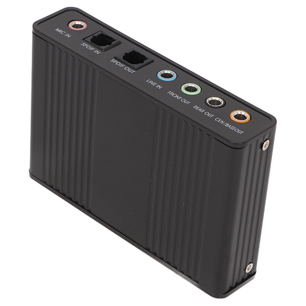 Usb 5.1 Channel Sound Card With Spdif & Mic In 48Khz Rate Black 4041353849867