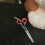 10Pcs Red Silicone Thumb Inserts Rings for Grooming Scissors 3