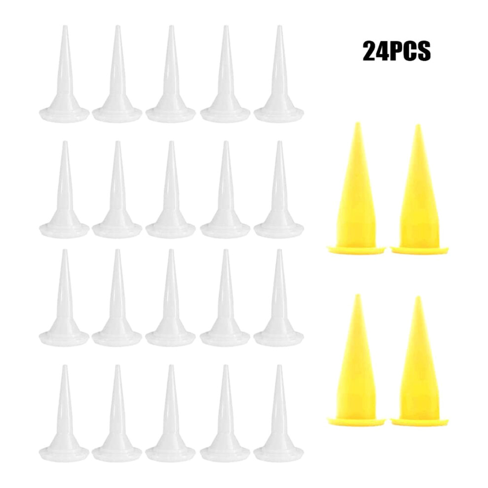 Pack Of 24 Caulk Nozzle Caulking Replacement Tips Extension 7754000163304