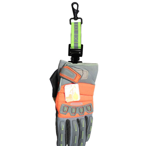 Heavy Duty Firefighter Glove Strap Mini Carabiner Clip 1