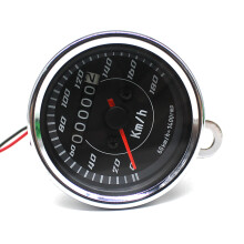 Tachometer Zähler Mit Blauer Hintergrundbeleuchtung (Silber)