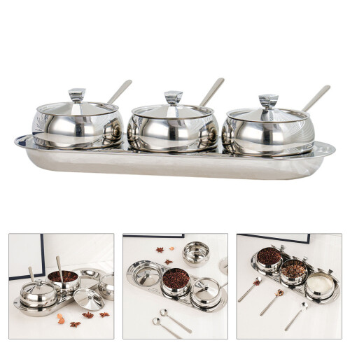 High Quality 304 Stainless Steel Spices Container With Lid 1
