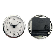 Miniature Quartzs Movement Clock Insert 80mm Round Face Arabic